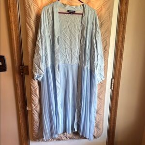 Roaman's Blue Oversized Long Sleeve Tunic